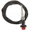 Motormite CONTROL CABLES WITH 2 IN BLACK KNOB 25 F 55206 - alternate 1